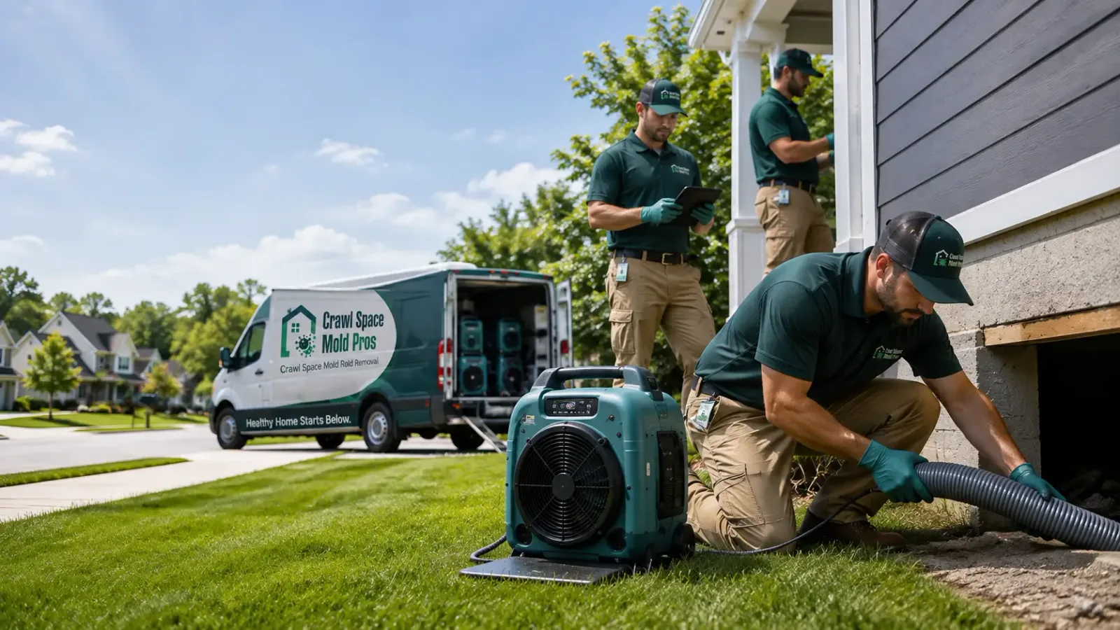 Crawl Space Mold Removal in Harrison, MI